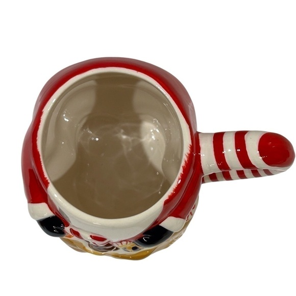 Santa/Toy Bag Mug 2-Pc Temp-tations Presentable Ovenware Red/Tan EUC - Picture 7 of 8